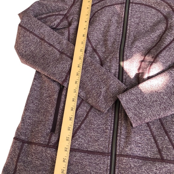 Lululemon Stride Jacket II Heathered Black Cherry size 10 nwot! - Picture 10 of 15